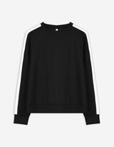 Sweatshirt - Modal-Anteil - schwarz