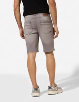 Jeansshorts - Wascheffekte - Grau