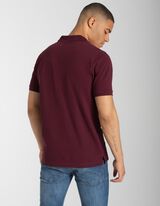 Polo-majica - Zakopčavanje na dugmad - tamno-crvena