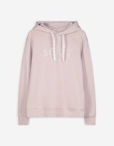Sweat à capuche - Passementerie en dentelle - Lilas