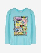 Langarmshirt - SpongeBob - hellblau