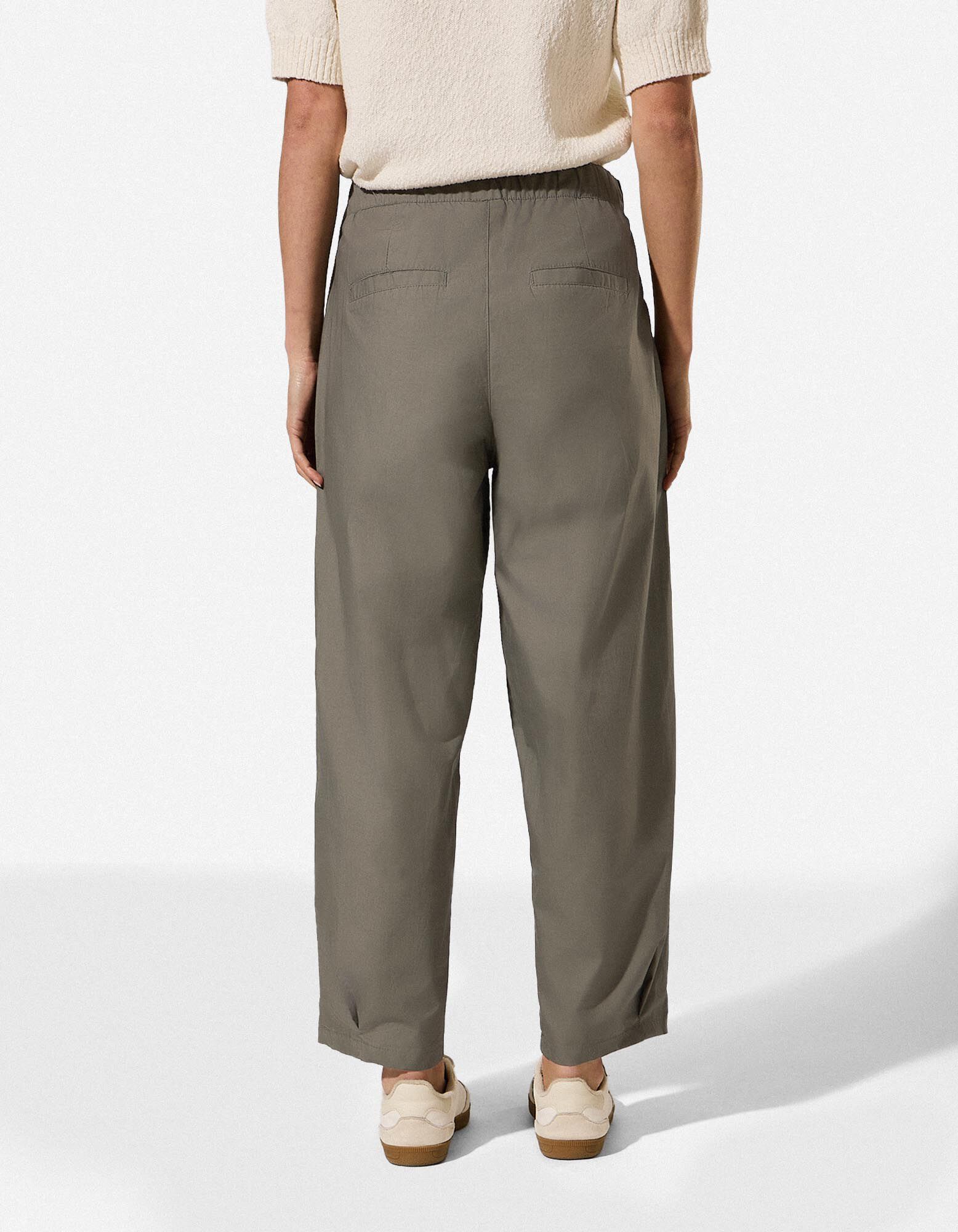 Broek - Geweven stof - groen