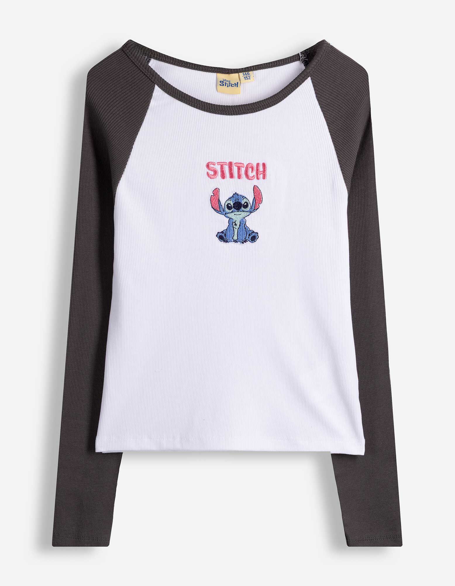 Longsleeve - Lilo & Stitch - wit