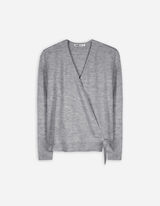 Maglione - Effetto incrociato - grigio