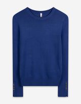 Strickpullover - blau