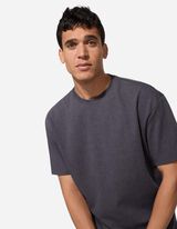 T-Shirt - Baumwoll-Mix - dunkelgrau