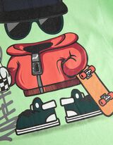 Tričko - Potlač - svetlozelena