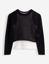 Strickshirt - Strick - Schwarz
