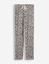 Pigiama completo (maglia + pantaloni) - Motivo leopardato - bianco