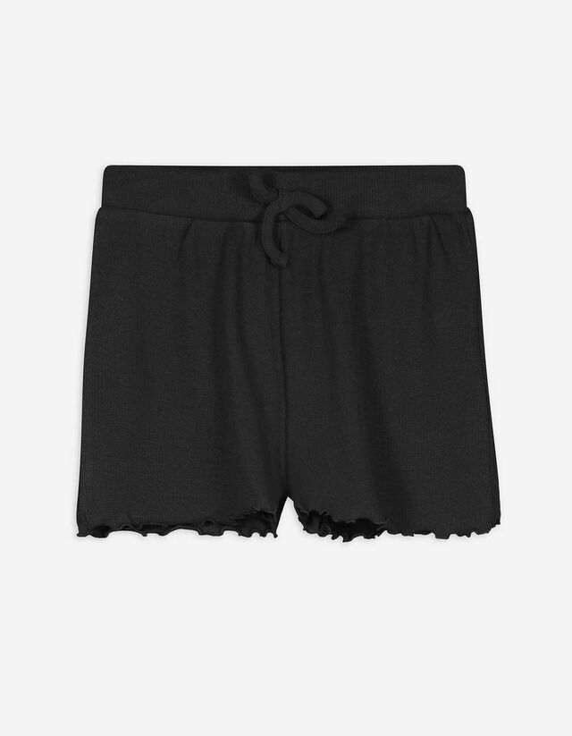 Shorts - Gerippt - dunkelgrau