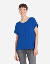T-shirt - Misto viscosa - blu