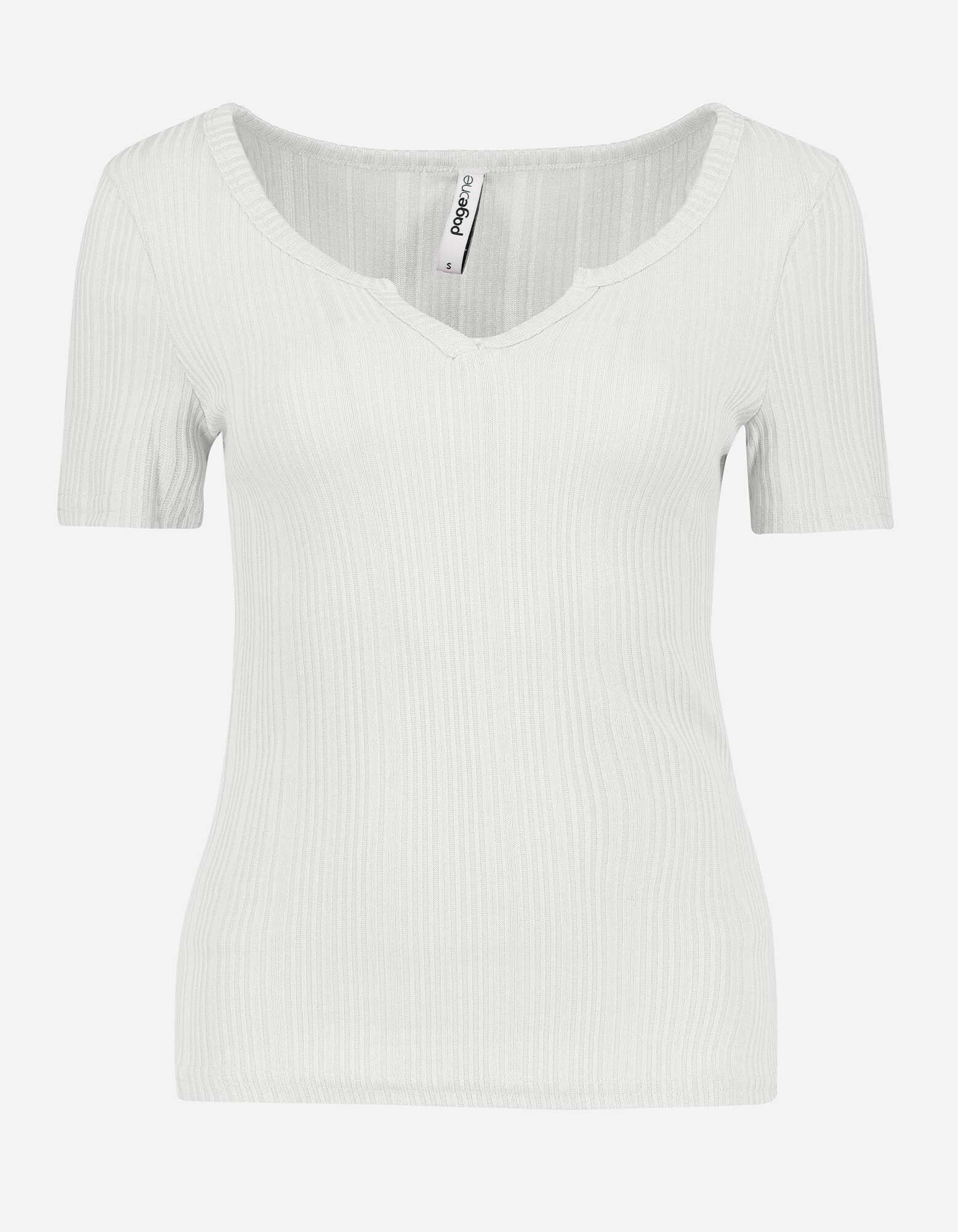 T-shirt - Teneur en viscose - blanc