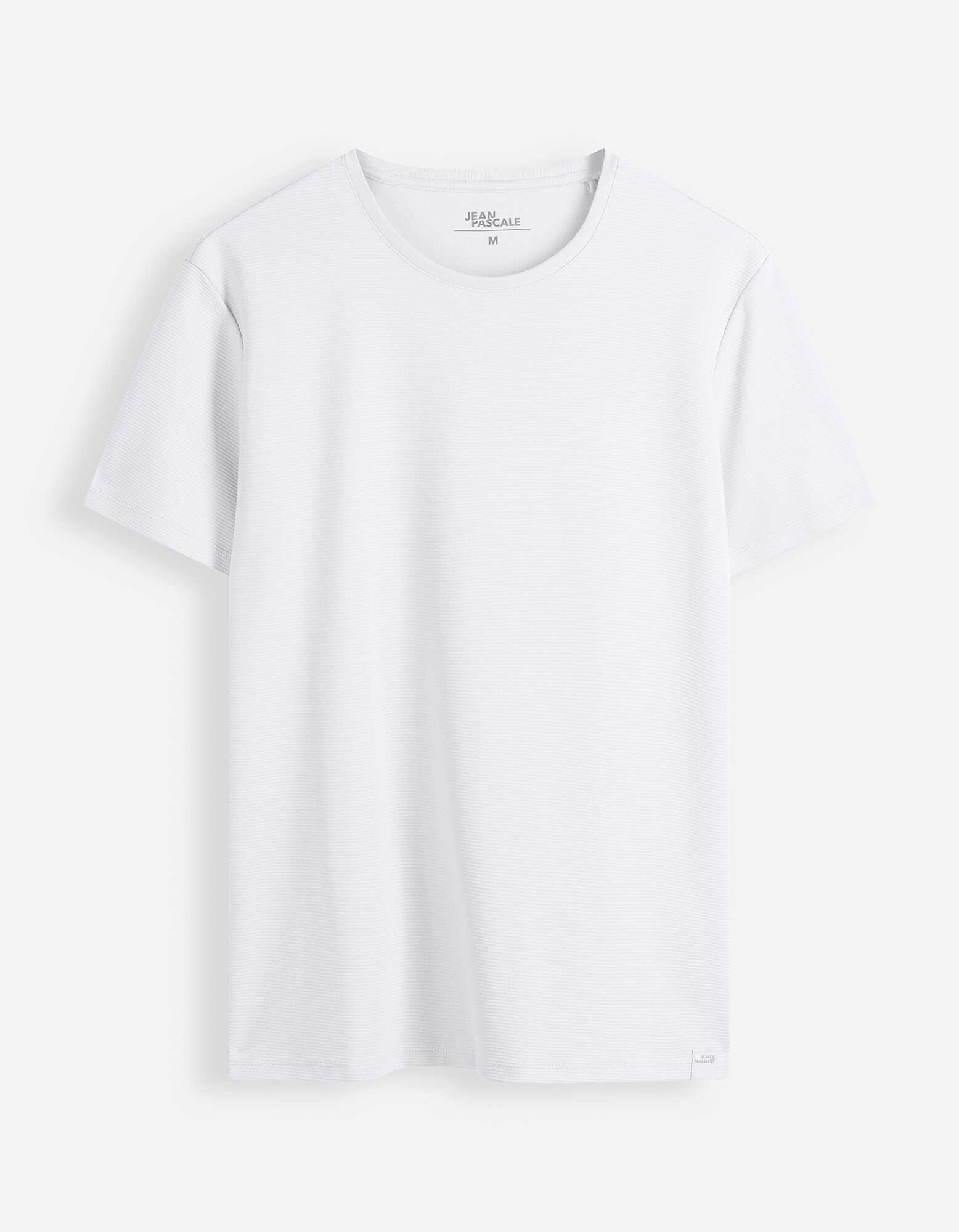 T-Shirt - einfarbig - Wei&szlig;