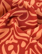 Haut en dentelle - LENZING™ ECOVERO™ - Rouge foncé