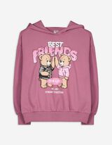 Sweatshirt - Frontprint - rosa