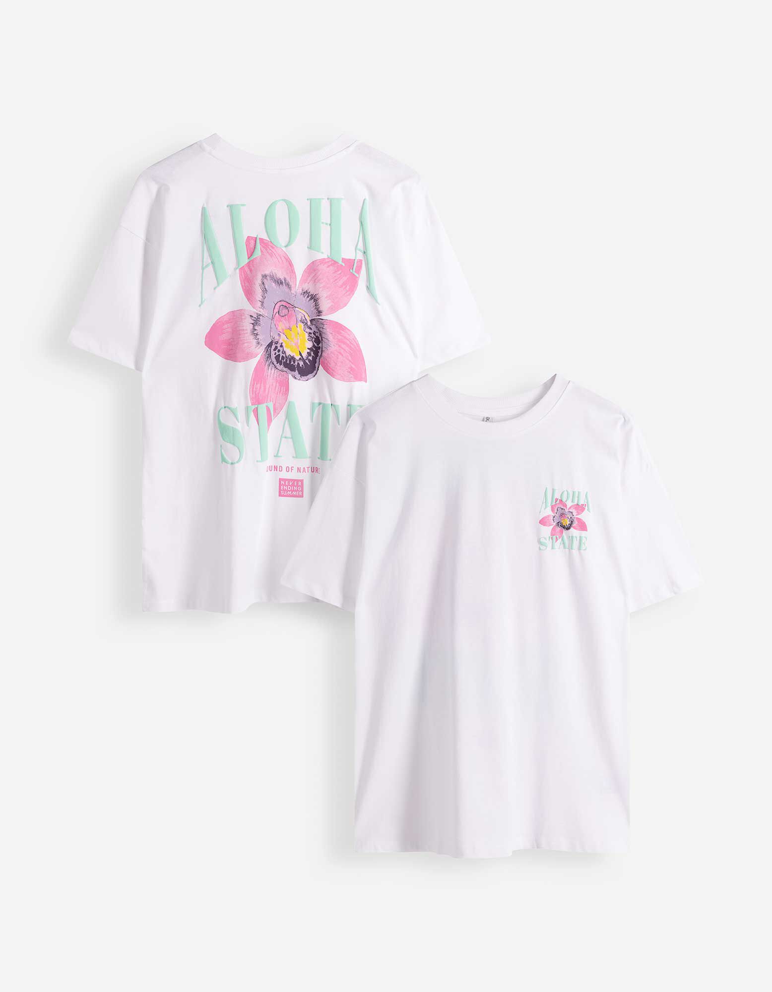 Tričko - Potisk na zadn&iacute; straně - b&iacute;l&aacute;