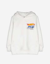 Felpa con cappuccio - Hot Wheels - bianco