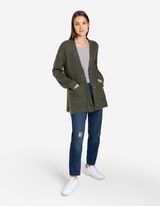 Kardigan - Rukavi sa fiksnim manžetnama - tamno-zelena