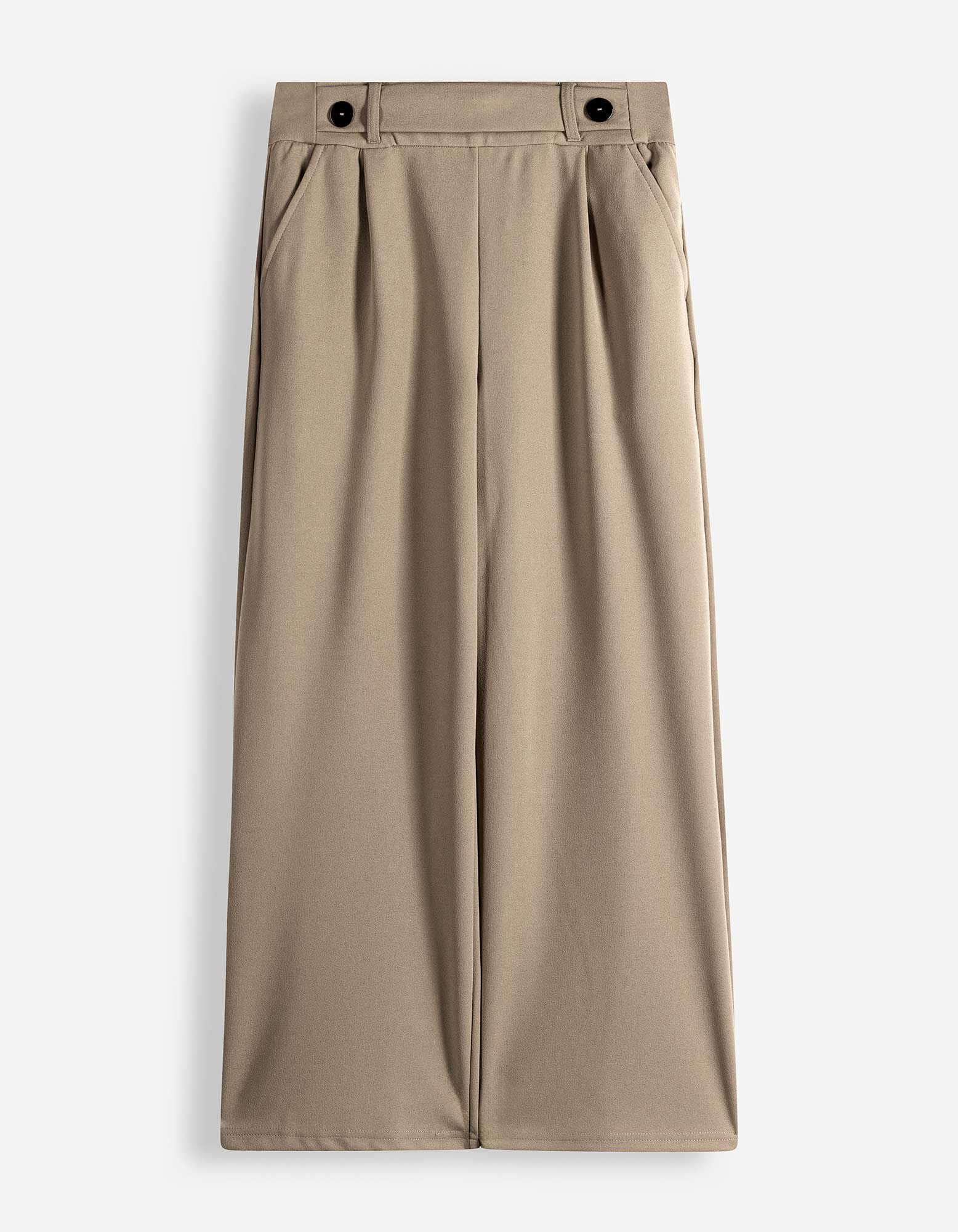 Broek - Elastische sluiting - bruin
