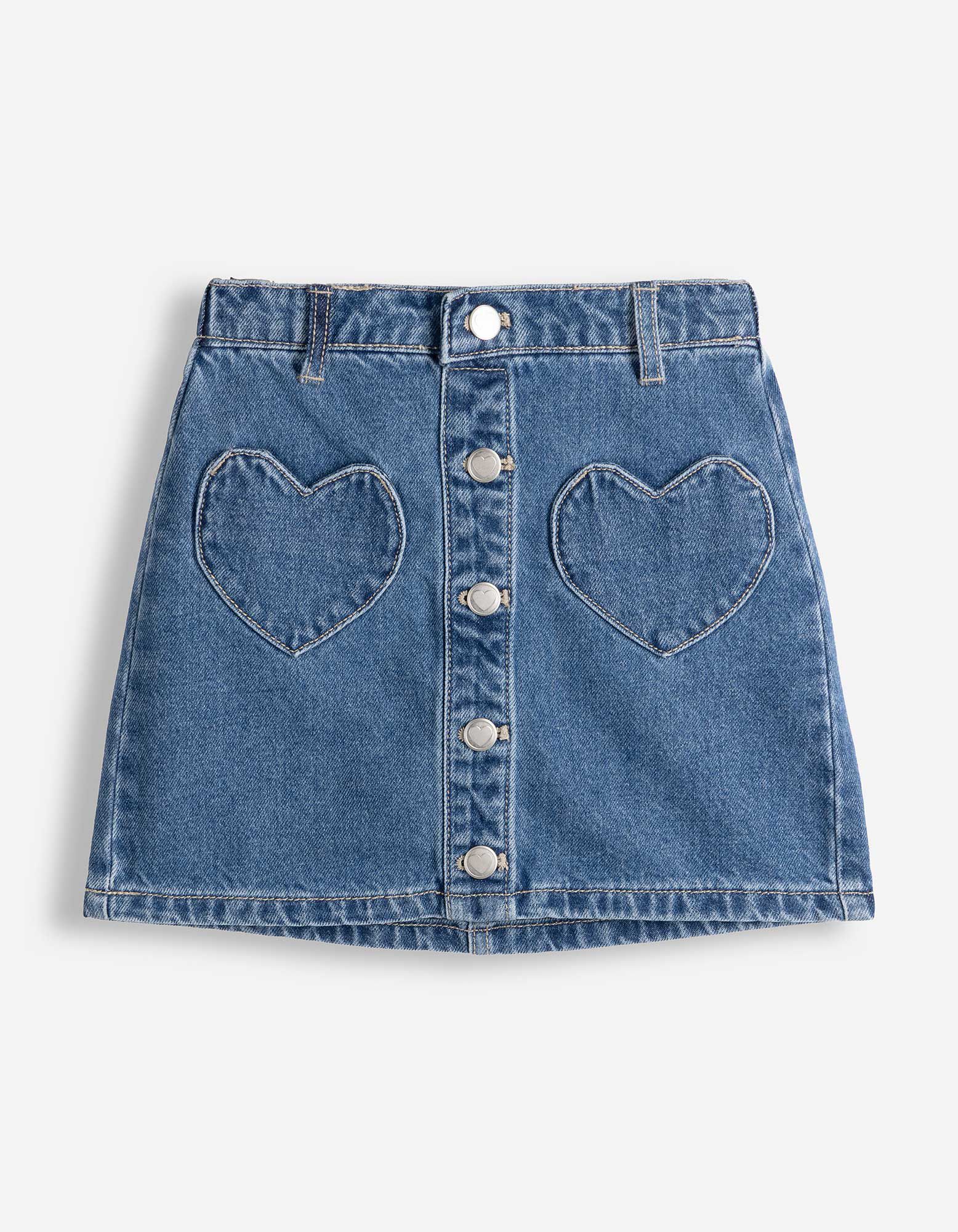 Jeansrock - mid blue denim - blau
