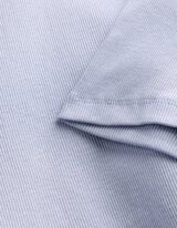 T-Shirt - Rippenstruktur - hellblau