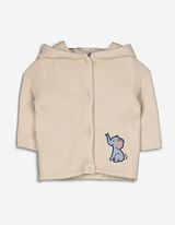 Giacca in maglia - Ricami - beige