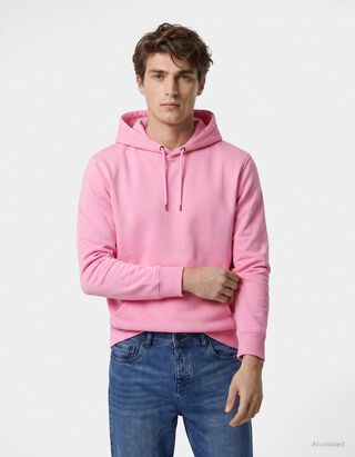 Sweatshirt - Kapuze - Pink