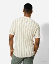 Polo-majica - Pruge - svetlo-zelena