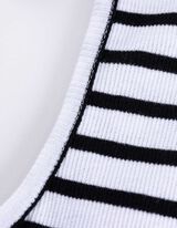 Top - Misto cotone - bianco