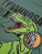 koszulka z długim rękawem - Dinozaur - zielony