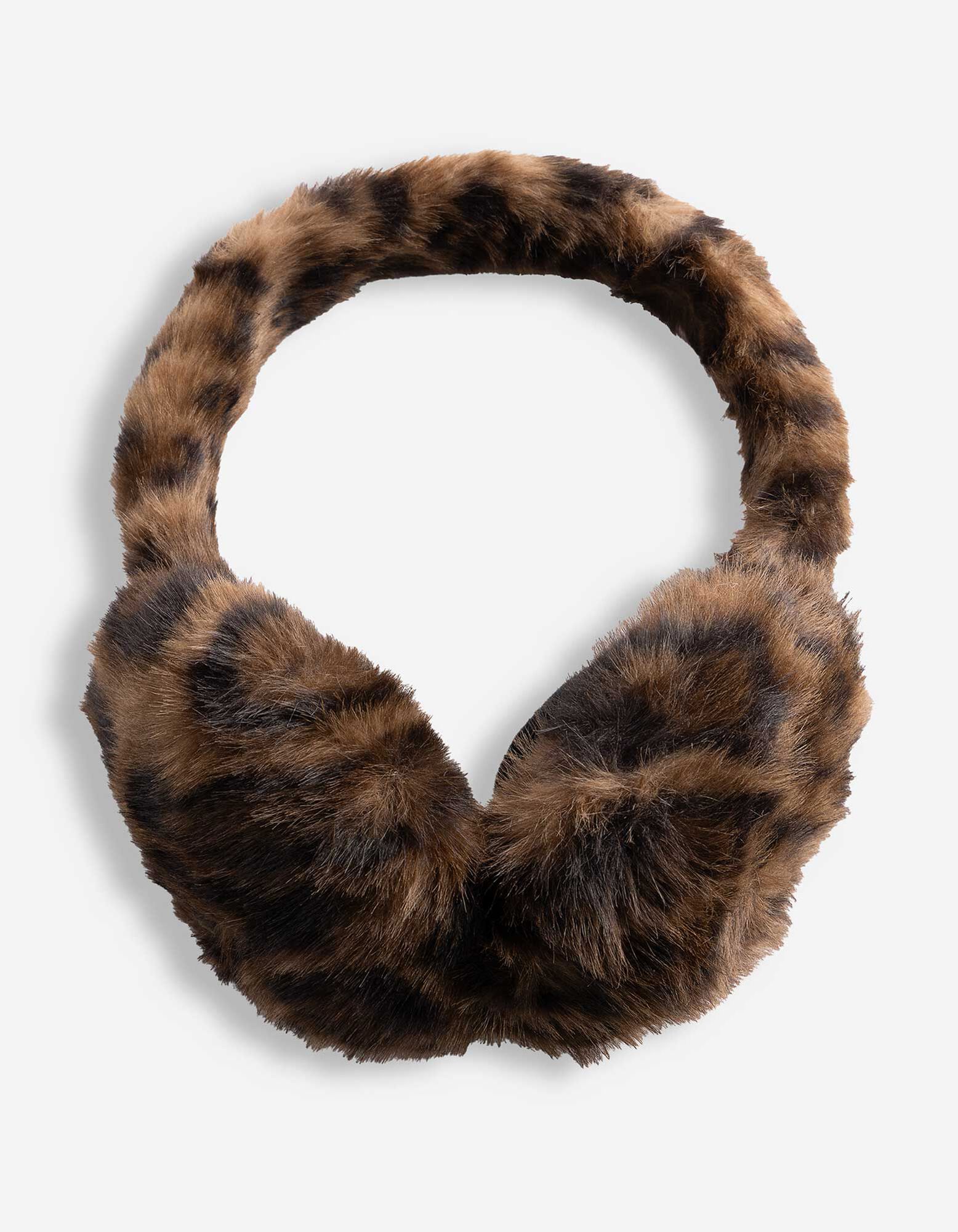 Ohrenklappen - Leopardenmuster - Braun