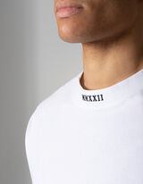 T-shirt - Message imprim&eacute; - blanc