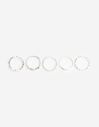 Ring - 5er-Pack - Silber