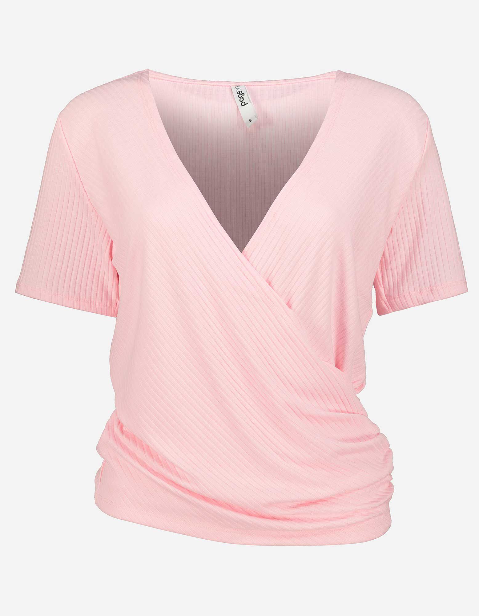 T-shirt - Teneur en viscose - Rose