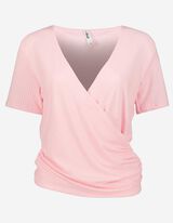 T-shirt - Teneur en viscose - Rose
