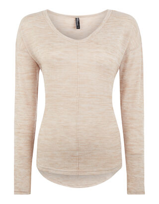 Damen Pullover in Melangeoptik 