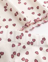 Pyžamov&yacute; set trička a &scaron;ortek - Vzor po cel&eacute; plo&scaron;e - b&iacute;l&aacute;