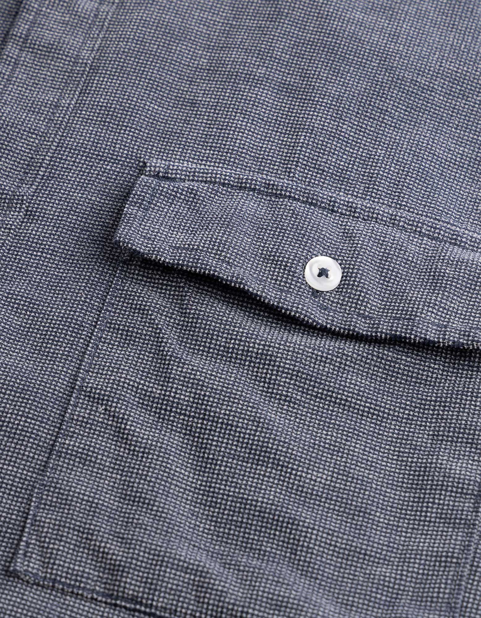 Hemd - Cord - blau