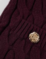 Pletená sukňa - tmavofialova