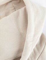 Hoodie - Vooropdruk - beige
