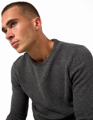 Pullover - Baumwolle - Dunkelgrau