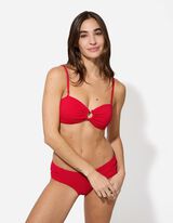 Bikinová podprsenka - Jednobarevné - cervena