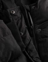 Steppjacke - Fronttasche - Schwarz