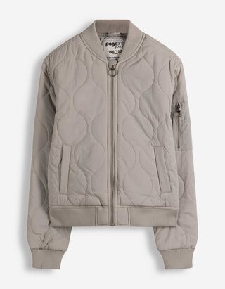 Blouson - einfarbig - beige
