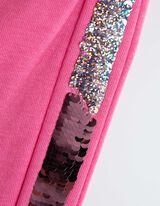 Hlače za jogging - Reverzibilne šljokice - pink