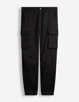 Cargohose - Twill - Schwarz