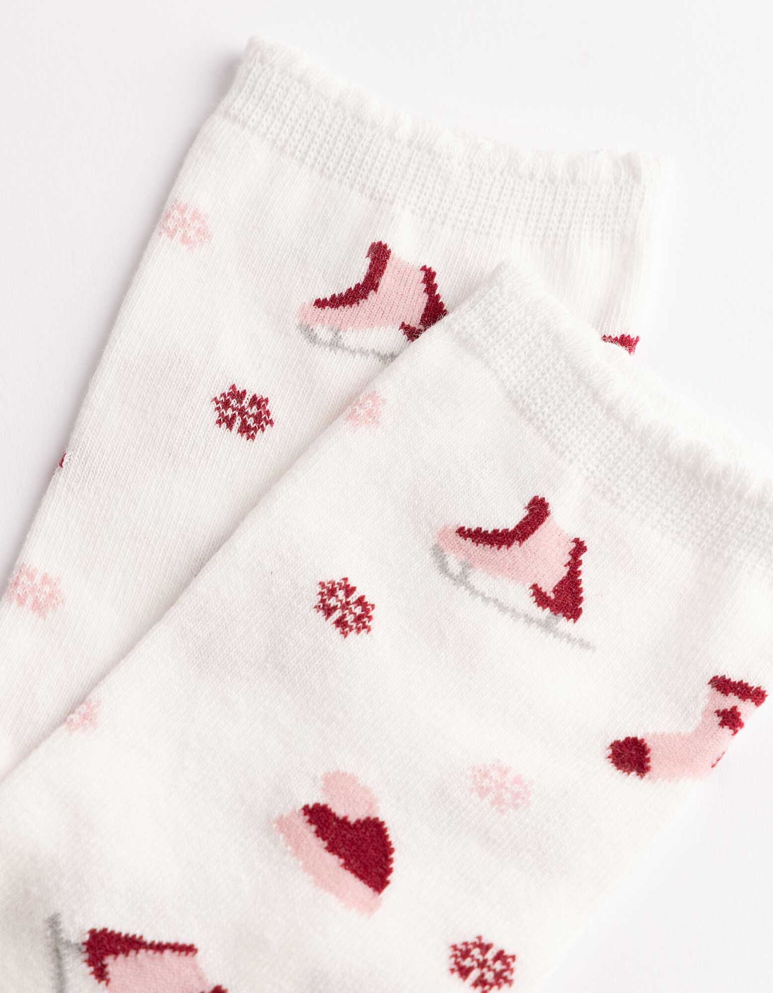 Socken - gemustert - Off-White