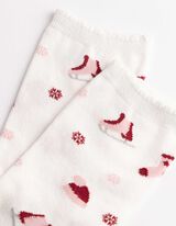 Socken - gemustert - Off-White