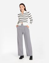 Pletena jopa - Zadrga - crna