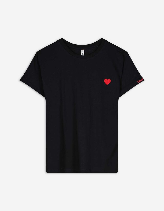 T-shirt - Broderies - Noir